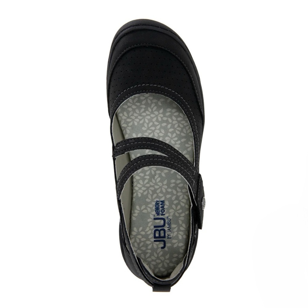 JBU Fawn Wide Mary Janes Slip On Flats Strappy Sandals Sneakers 7.5W 7 1/2 W NIB - Picture 2 of 13